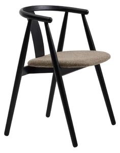 Трапезен стол в черен и бежов цвят Relate – Unique Furniture