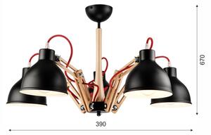 Плафон MARCELLO 5xE27/60W/230V за таван