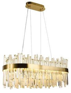 LED Димируем кристален полилей на връв LED/90W/230V + дистанционно управление