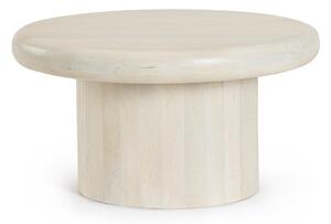 Кремава кръгла масичка за кафе от масивно манго ø 75 cm Lopez – Bizzotto
