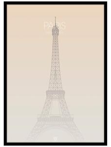 Постер с включена рамка 50x70 cm Paris Eiffel Tower – Malerifabrikken