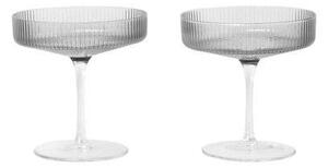 Ferm LIVING - Ripple Champagne Saucers Kомплект of 2 ДимСив ferm LIVING