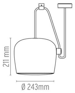 Flos - Aim Висяща Лампа без Plug Черно Flos