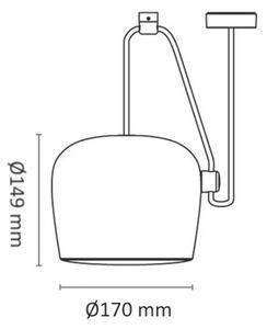 Flos - Aim Small Висяща Лампа без Plug Бяло Flos