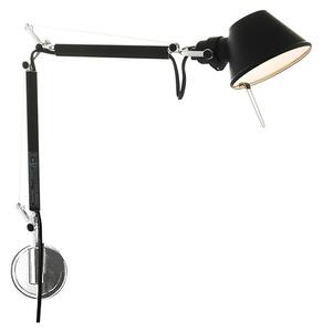 Artemide - Tolomeo Micro Parete Стенна Лампа Черно Artemide