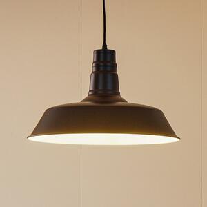 Lindby Висяща лампа Laylan, черно/бяло, Ø 46 cm, метал, Затъмняване, Черен, Дневна/трапезария, Метал, Модерен