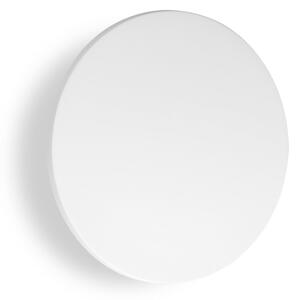 IDEAL LUX Външна LED лампа за стена Punto, бяла, Ø 30 см, Бял, Метал, Модерен