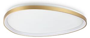 IDEAL LUX LED таванна лампа Gemini, месинг, 81 см, 2700 K, с превключвател, Злато / месинг, Дневна/трапезария, Метал, Модерен