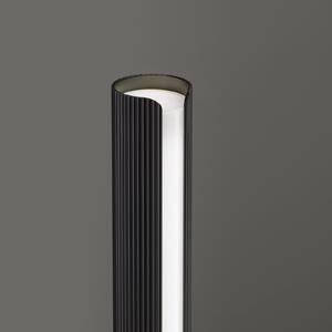 IDEAL LUX Настолна лампа LED Dorica, черна, височина 25 см, Затъмняване, Черен, Дневна/трапезария, Алуминий, Модерен