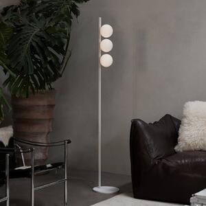 IDEAL LUX Стойка „Binomio“ от LUX, бяла, височина 160 см, метал, с 3 рамена, Бял, Дневна/трапезария, Метал, Модерен