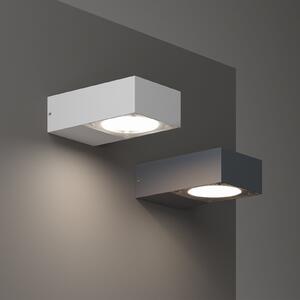 IDEAL LUX Външна лампа Sirio, антрацит, ширина 10 см, метал, Черен, Алуминий, Модерен