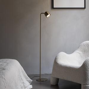 IDEAL LUX Стойка „Dodo“ от LUX, месинг, височина 118 см, метал, димер, Затъмняване, Злато / месинг, Дневна/трапезария, Метал, Модерен