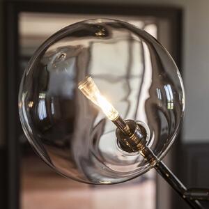 IDEAL LUX Стойка „Equinoxe“ от LUX, хром/прозрачна, височина 166 см, Хром, Дневна/трапезария, Метал