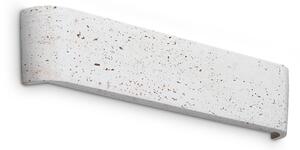 IDEAL LUX Стенен LED осветител Delta, цвят „цимент“, ширина 41 см, 3000 K, Кафяв / ръждив, Дневна/трапезария, Бетон, Модерен, Стенна ъглова