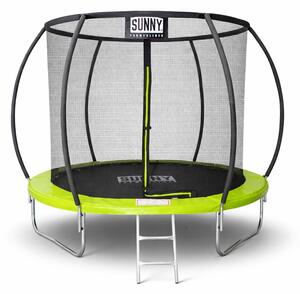 Батут Sunny Premium комплект зелен 183 см + Вътрешна Мрежа + Стълба