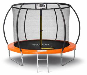 Батут Sunny Premium комплект оранжев 183 см + Вътрешна Мрежа + Стълба