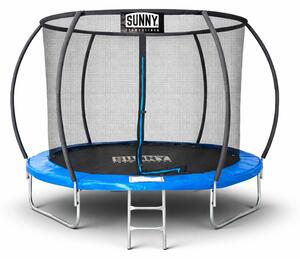 Батут Sunny Premium комплект син 244 см + Вътрешна Мрежа + Стълба