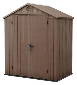 Градинска барака Keter Darwin имитация на дърво 121x190x221 см 6х4ft Evotech+ пластмаса
