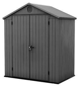 Градинска барака Keter Darwin графит 121x190x221 см 6x4ft Evotech+ пластмаса
