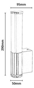 Rabalux 75100 - LED стенен аплик за баня TENORO 6W/230V IP44 лъскав хром
