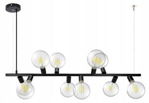 Полилей на кабел 10xE27/20W/230V черен
