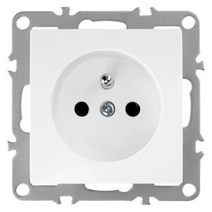Единичен контакт със заземяване OSTE JNH001-G White