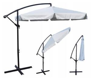 Градински сгъваем сив чадър 350cm