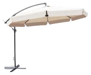 Градински сгъваем кремав чадър 350cm