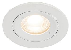Интелигентен вграден прожектор бял кръгъл IP44 вкл. Wifi GU10 50mm - Xena