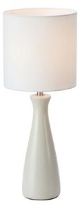 Кремава настолна лампа с текстилен абажур (височина 42 cm) Birillo – Markslöjd