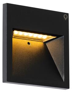 Модерна стенна лампа черна с LED - Gem 2