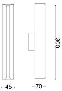 Ideal Lux - LED стенен аплик DORICA LED/8,5W/230V златист