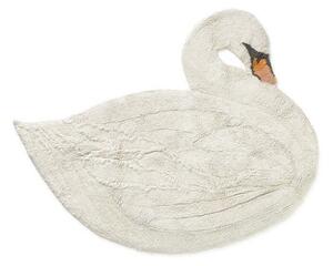 Кремав ръчно изработен памучен детски килим подходящ за пране 100x120 cm Swan – Lorena Canals