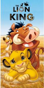 Синя-кафява памучна детска кърпа 70x140 cm Lion King – Jerry Fabrics
