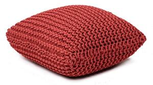 Червена плетена табуретка Knit – Bonami Essentials