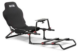 Геймърски стол Next Level Racing GTLite Junior, до 80kg, подплатена седалка с дишаща мрежа, сгъваем, черен