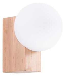 Бяла/естественa стенна лампа ø 12 cm Solum – Sollux