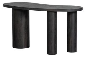 Тъмнокафява конзолна маса от декор от бор 70x150 cm Maan – WOOOD