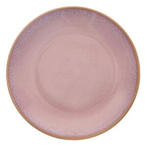 Розова десертна керамична чиния ø 20,5 cm Glaze – Orion