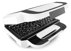 Тостер преса Tefal SNACK XL SW701110, плочи за гофретник и уред за сандвичи в едно, 850W, бял