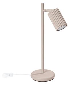 Кафяво-сива метална настолна лампа (височина 43 cm) Gleam – Sollux