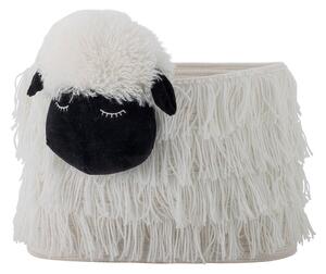 Бяла текстилна детска кошница за играчки 40x25x30 cm Dolly – Bloomingville Mini