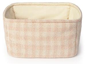 Светлорозова текстилна детска кошница за играчки 30x20x20 cm Swan Rose – Lorena Canals
