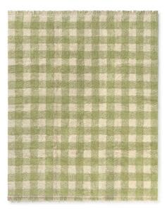 Зелен ръчно изработен памучен детски килим подходящ за пране 90x120 cm Vichy – Lorena Canals