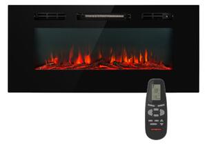 Klarstein Galeras, електрическа камина за стена и вграждане, 1800 W, LED, 3 цвята, таймер