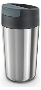 Чаша за пътуване в тъмносиньо-сребристо 450 ml Sipp - Joseph Joseph
