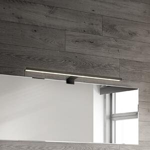 Briloner LED огледална лампа Dun 2 в 1, матово черна, IP44, дължина 50 cm, Черен, Баня, Пластмаса, Модерен
