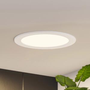 PRIOS Prios LED лампа за вграждане Cadance, бяла, 22 cm, комплект от 3, CCT, Затъмняване, Бял, Баня, Алуминий, Модерен, Осветителни тела за вграждане кръгли