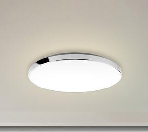 Briloner LED таванска лампа 3351216 хром/бял, Ø 35,5 cm, 4000 K, IP44, Металик, Баня, Метал