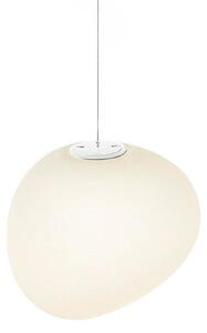 Foscarini Фоскарини Gregg MIDI, висяща лампа, изработена от стъкло, бяла, Затъмняване, Бял, Дневна/трапезария, Стъкло, Дизайн, Глобус